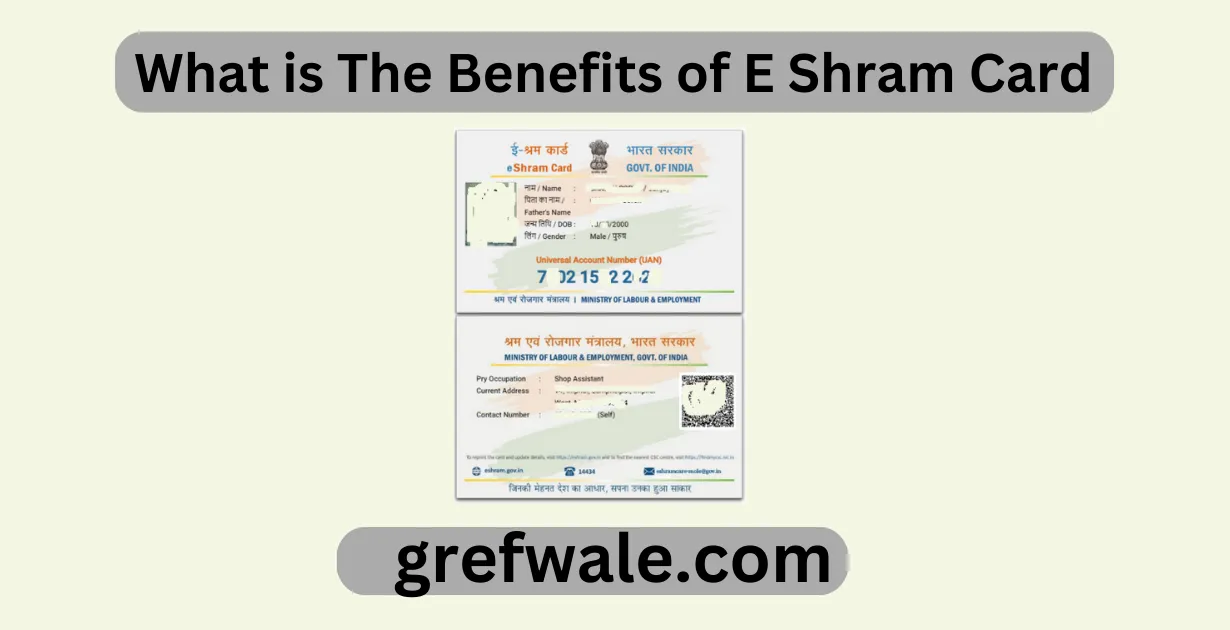 What is The Benefits of E Shram Card